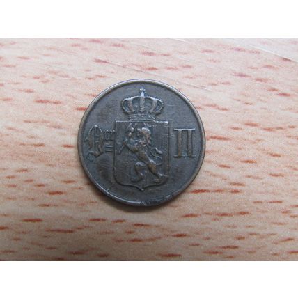 Norway 1876 1 Ore Coin