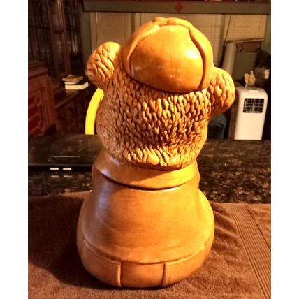 Old Vintage Original DeForest Cookie Jar Smiling Bear 12" Tall 1950s