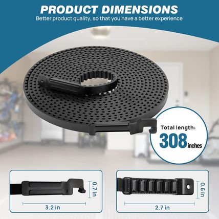 Upgrade 41A5250-2 41AB050-2 Belt for 10Ft High Garage Door, 308" Garage Door Ope