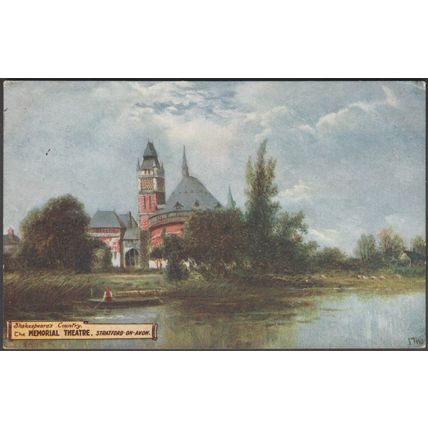 The Memorial Theatre, Stratford-on-Avon, 1909 - Regal Postcard