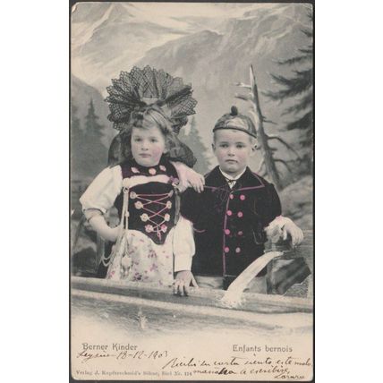 Berner Kinder - Enfants Bernoise, 1903 - Kupferschmid AK