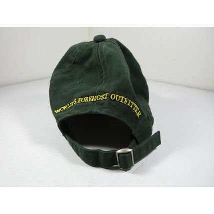 Cabela's Logo Green Baseball Cap Strapback Hat World's Foremost Outfitter