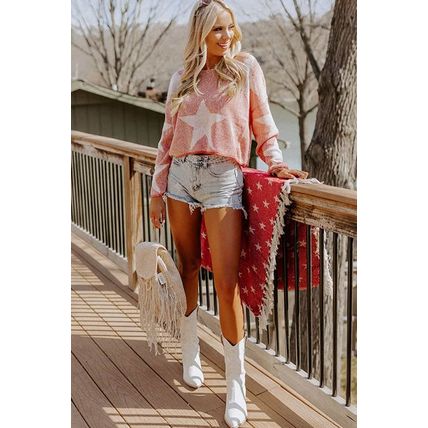 Big Star Spangled Casual Knit Sweater