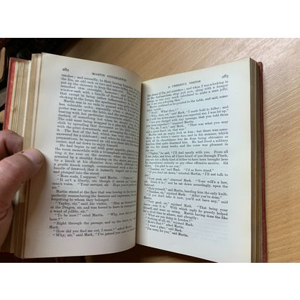 1914 CHARLES DICKENS MARTIN CHUZZLEWIT FIRESIDE EDITION FICTION HB BOOK (P4)