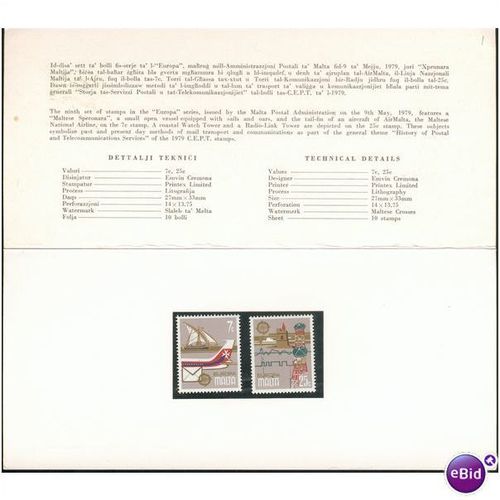 Malta Pres Pack 1979 - Europa
