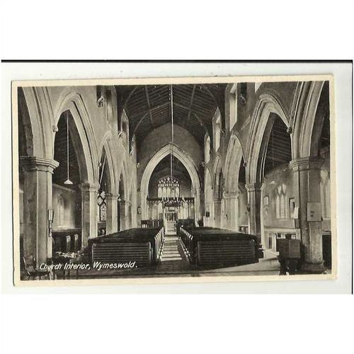 Leicestershire WYMESWOLD Church Interior Postcard (7856)