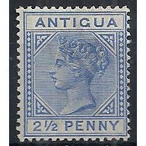 Antigua 1887 SG27 2 1/2d Ultramarine Unmounted Mint ...