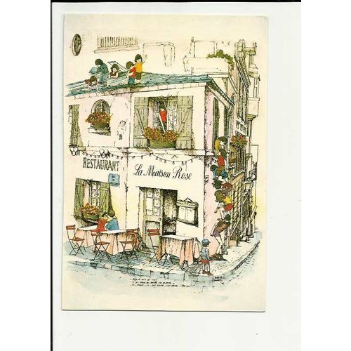 Advertising LA MAISON ROSE Paris Postcard