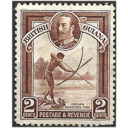 British Guiana 1934 SG289 2c Red-Brown Mounted Mint . ..