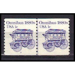 1897 1c Omnibus Very Fine MNH Dry Gum CNP Left 2 PA0278