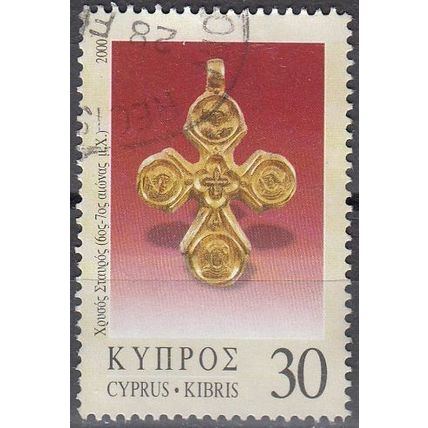 Cyprus 2000 Michel 947 O Cote (2009) 1.00 Euro Pendentif Cachet rond