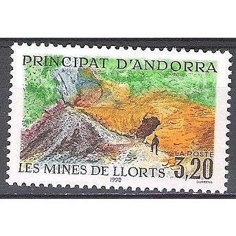 Andorre Français 1990 Michel 408 Neuf ** Cote (2008) 2.00 € Les mines de Llorts