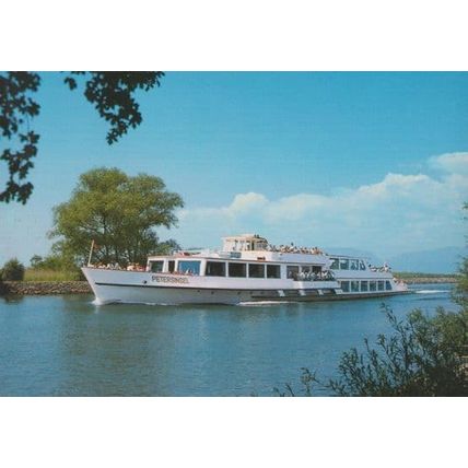 MS Petersinsel Paddle Steamer Ship Postcard