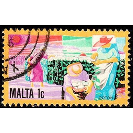 Malta 1981 Industry Cotton 1c Used Stamp