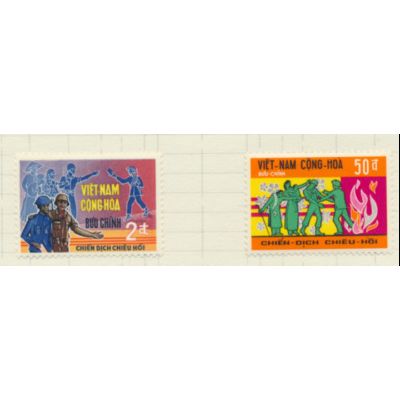 Vietnam Stamps Scott #347 To 348, Mint Hinged