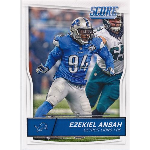 2016 Score Football 115 Ezekiel Ansah Detroit Lions