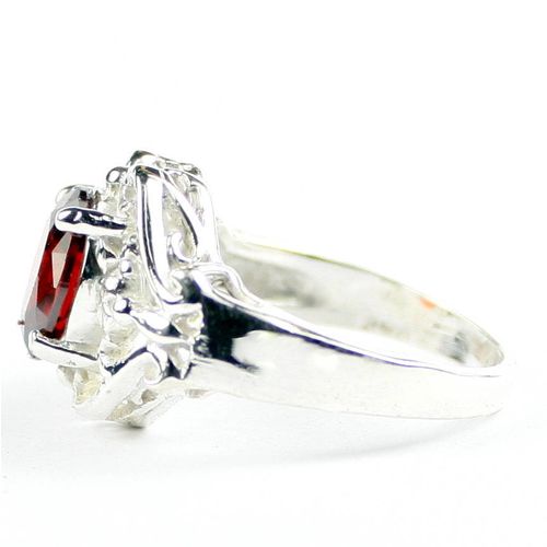Garnet CZ, 925 Sterling Silver Ladies Rings, SR169