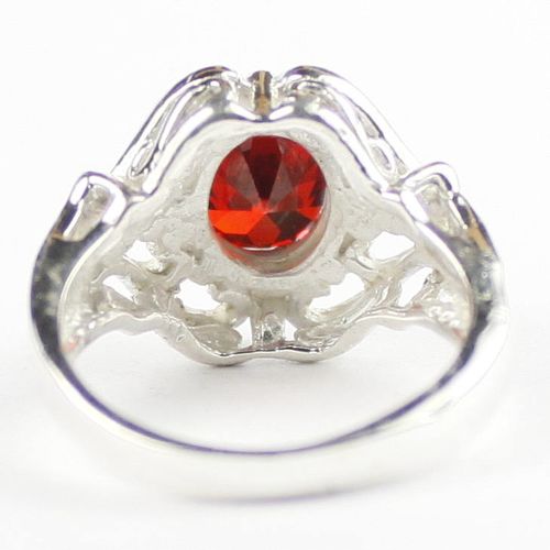 Garnet CZ, 925 Sterling Silver Ladies Rings, SR169