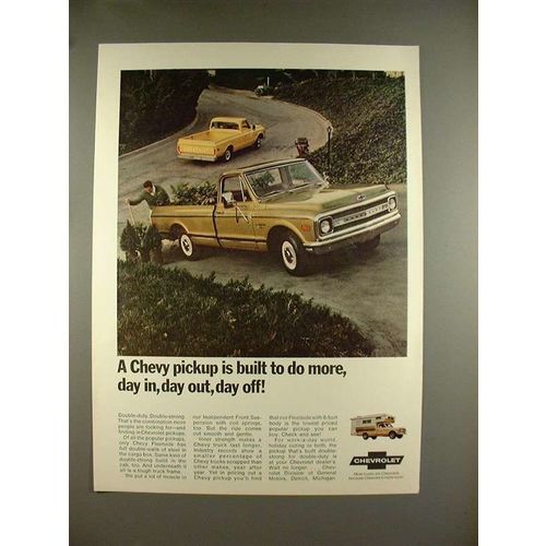 1969 Chevrolet Fleetside Pickup Truck Ad - Do More