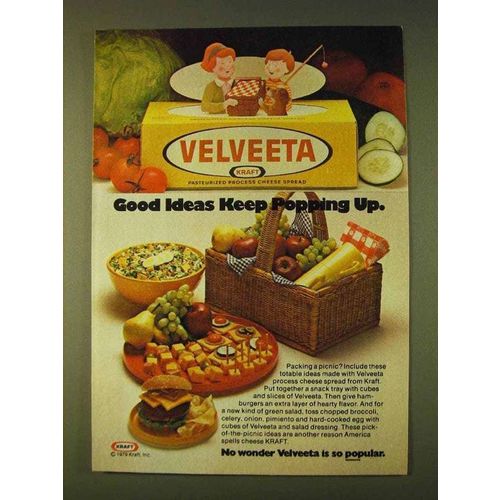 1979 Kraft Velveeta Cheese Spread Ad - ideas Popping Up