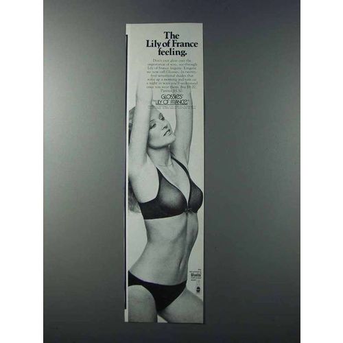 1981 Lily of France Glossies Bra and Panties Ad