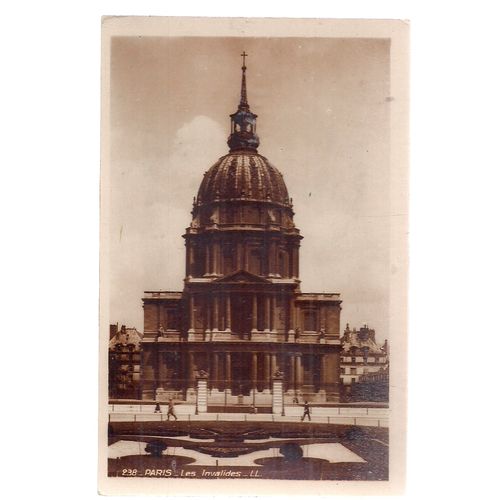 LES INVALIDES, PARIS FRANCE unused vintage postcard c. 1900 RP #
