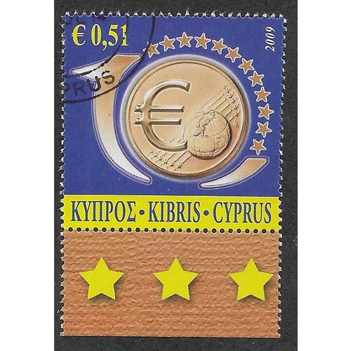 CYP 2009 51c '10TH ANN OF THE EURO CURRENCY' FINE USED (EBID59-221)