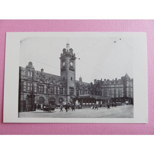 Nottingham Victoria Station Repro Notts County Council Postcard #1