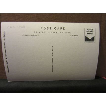 ST. DAVID, ST. DAVID'S CATHEDRAL, WALES unused postcard RP by D G Hampson =
