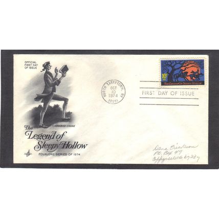 FDC Art Craft 1548 10c Sleepy Hollow (Cachet-Penciled/A) CV42250