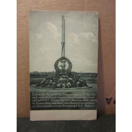 monument, WILHELMSHAVEN, GERMANY used antique postcard