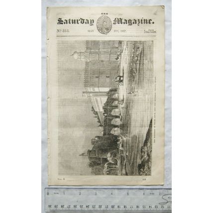 1837 The Saturday Magazine No. 313 Delhi, walnut, sea, Salt of Lemons, Brocken
