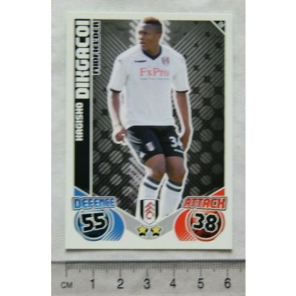 2010/11 Topps Match Attax Trading Card 159 Kagisho Dikgacoi, Fulham FC