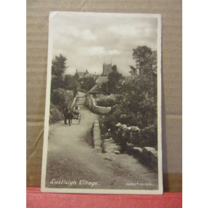 LUSTLEIGH VILLAGE, DARTMOOR, DEVON vintage unused postcard by FRITH =