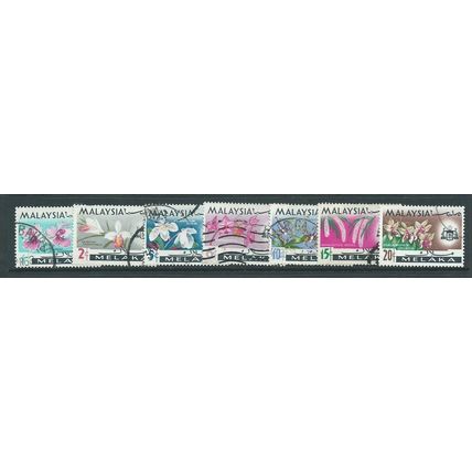 malaysia stamps melaka sg61 /67 orchids set used a sg 61 flowers