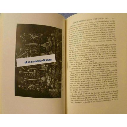 TWENTY-FIVE 25 HISTORIC YEARS MASSACHUSETTS HORTICULTURAL SOCIETY 1929-1954 RARE