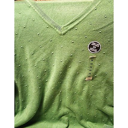 Lily Morgan long sleeve sweater green very soft 2XL