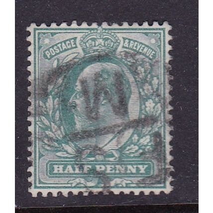 GB 1902-10 KING EDVII 1/2d DARK GREEN USED #1