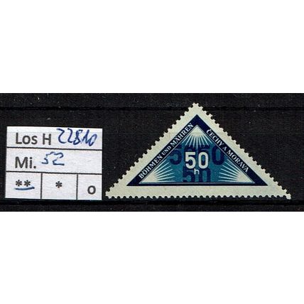 Los H22810: Böhmen & Mähren Mi. 52 **