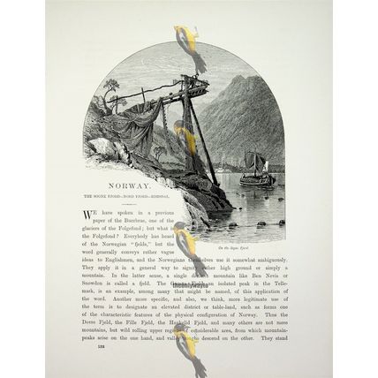 Sogne Fjord, Norway, Book Illustration (Print), c1875