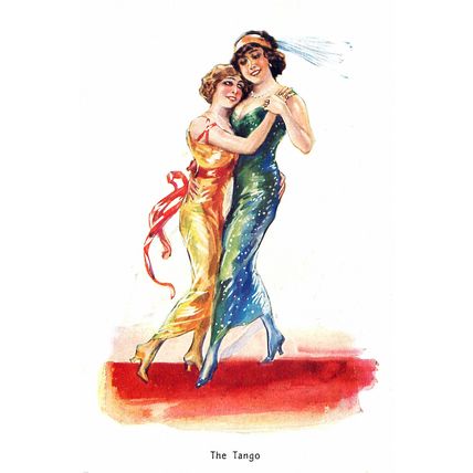 rs0370 - Women Tango Dancers - Ideal for Framing - 2 different prints 6x4