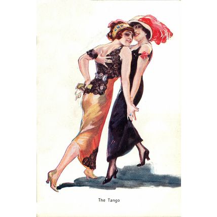 rs0370 - Women Tango Dancers - Ideal for Framing - 2 different prints 6x4