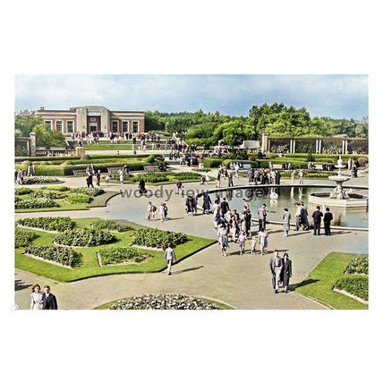 ptc7300 - Lancs - Early view, Stanley Park's Italian Gdns. Blackpool. print 6x4