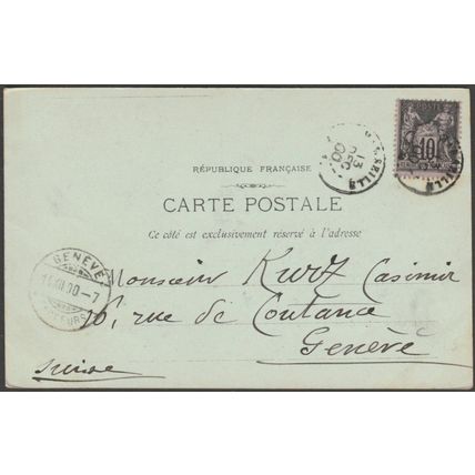La Cannebière, Marseille, 1900 - Émile Lacour CPA