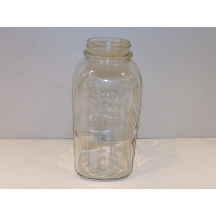 Vintage Ball Perfect Mason Regular Mouth Ribbed Jar 1920's 1930's Clear 2 qt