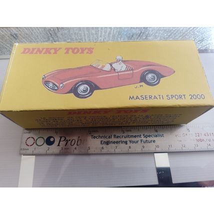 Dinky 22A. Maserati Sports 2000 Reproduction /Replica Box Only