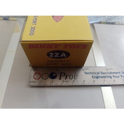Dinky 22A. Maserati Sports 2000 Reproduction /Replica Box Only