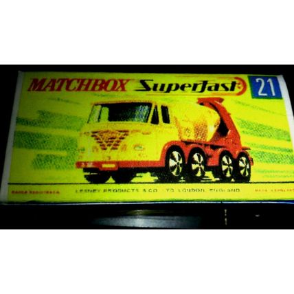 Matchbox No21 Foden Cement Truck - Replica / Copy Box
