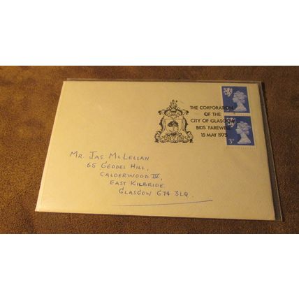 1975 GB Event Cover - Glasgow City Corporation bids farewell