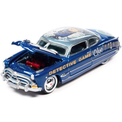 1951 Hudson Hornet Blue Metallic "Vintage Clue Mrs. Peacock" with Poker Chip ...